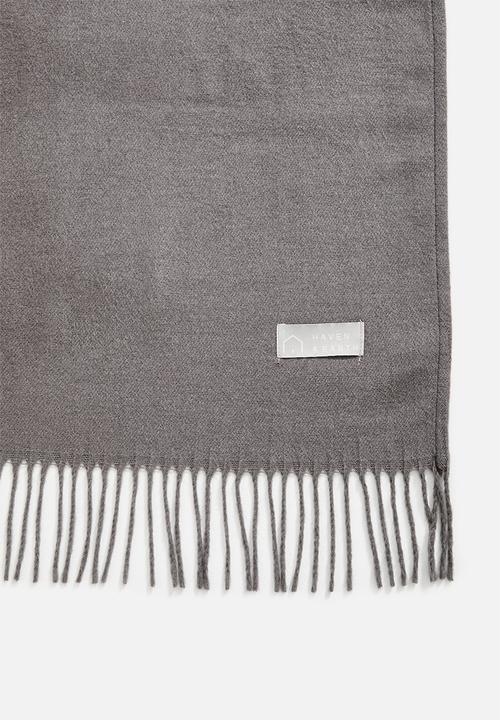 Aranda Blankets - Melody Plain Throw - Iron