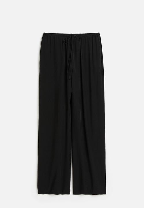 H&M - Wide trousers - black