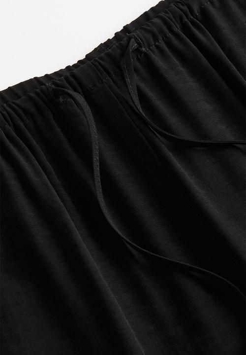 H&M - Wide trousers - black
