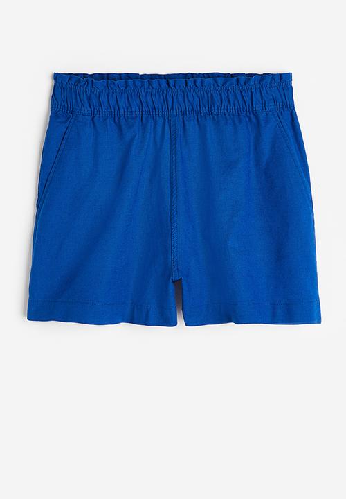 H&M - Linen shorts - bright blue