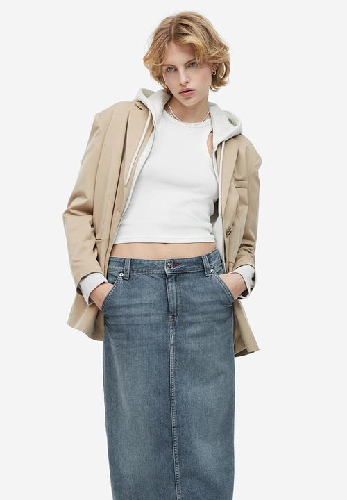 H&M - Denim skirt - denim blue 