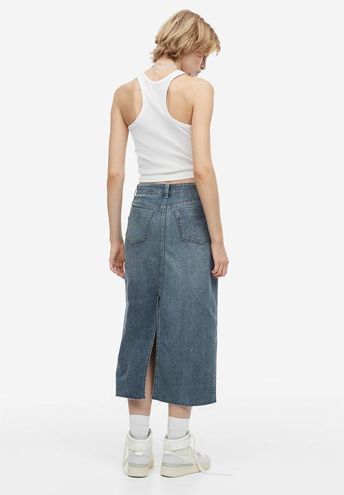 H&M - Denim skirt - denim blue 