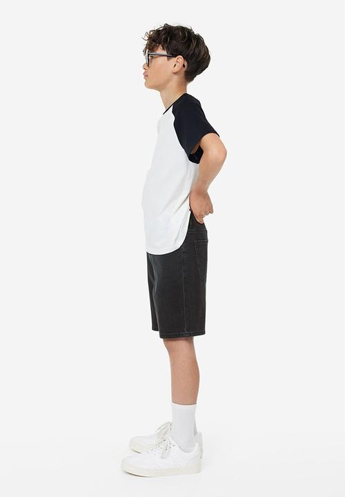 H&M - Denim shorts - black