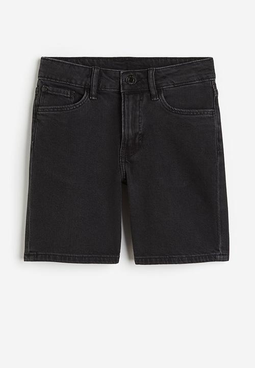 H&M - Denim shorts - black