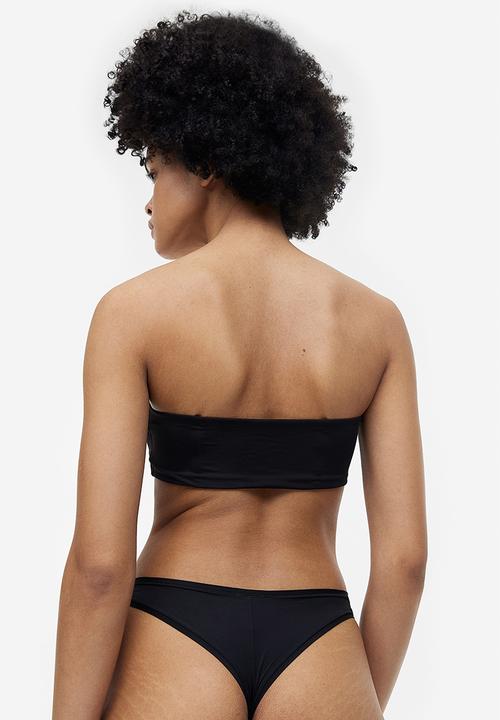 H&M - 3-pack cotton brazilian briefs - black