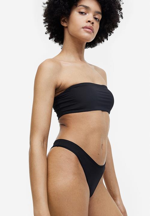 H&M - 3-pack cotton brazilian briefs - black