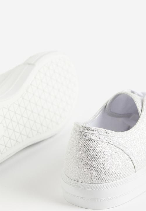 H&M - Glittery trainers - white