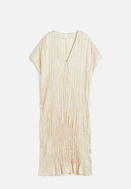 H&M - Pleated tunic dress - cream