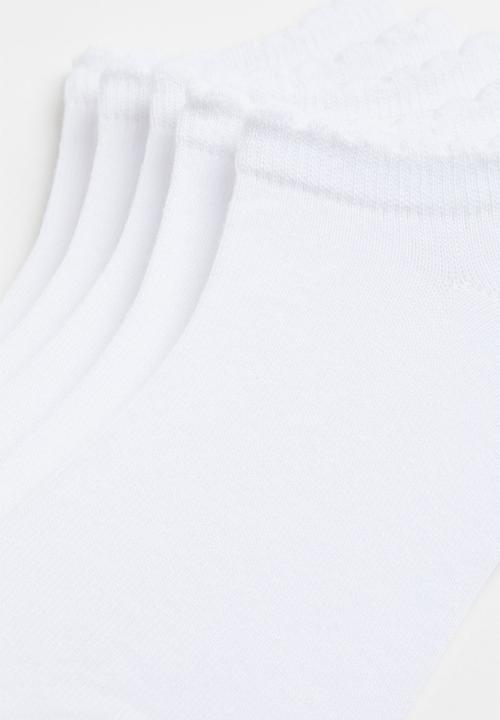 H&M - 5-Pack trainer socks - white