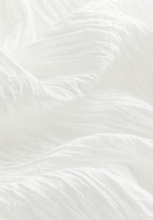 H&M - Oversized off-the-shoulder dress - white
