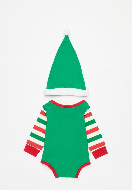 Pop Candy - Baby romper & hat set - green