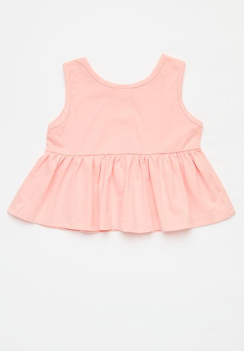 Pop Candy - Baby  button down top - pink