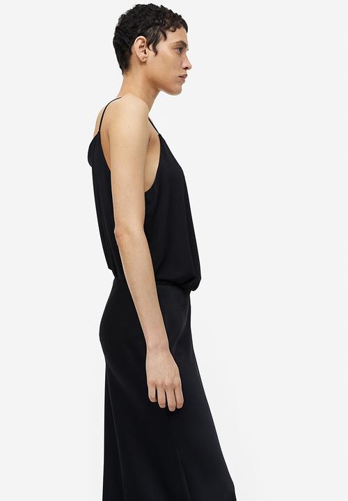 H&M - Strappy crêpe top - black