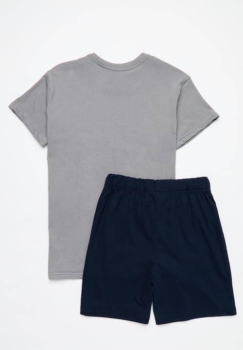 Pop Candy - Nasa summer pj set - grey & navy