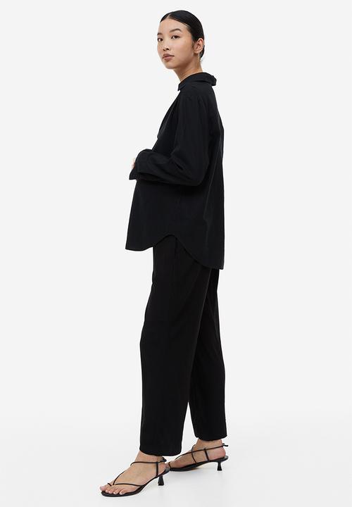 H&M - Mama ankle-length trousers - black