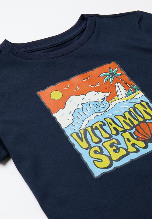 Pop Candy - T-shirt and sweat set - navy