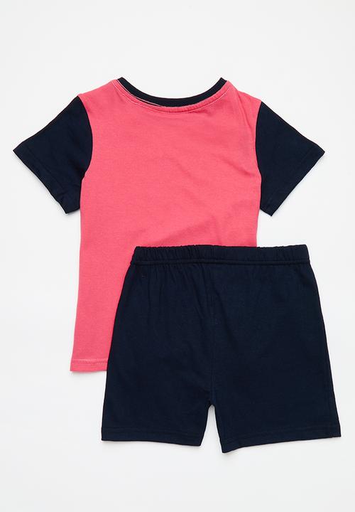 Pop Candy - Summer pj set - pink & navy