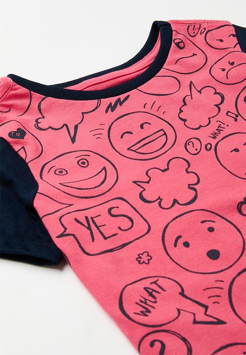 Pop Candy - Summer pj set - pink & navy
