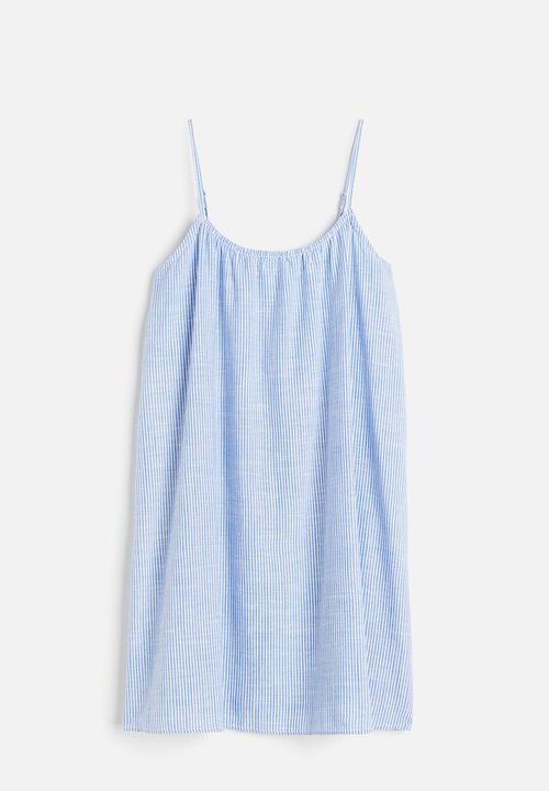 H&M - Sleeveless dress - blue/striped