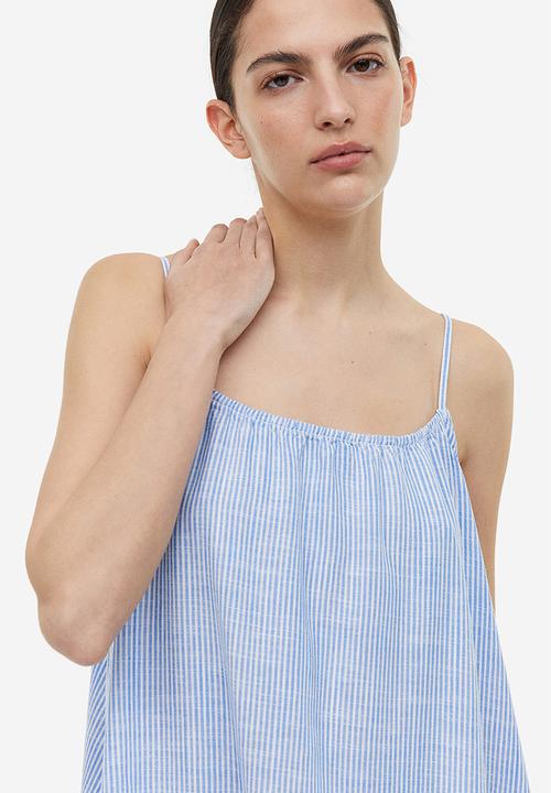H&M - Sleeveless dress - blue/striped
