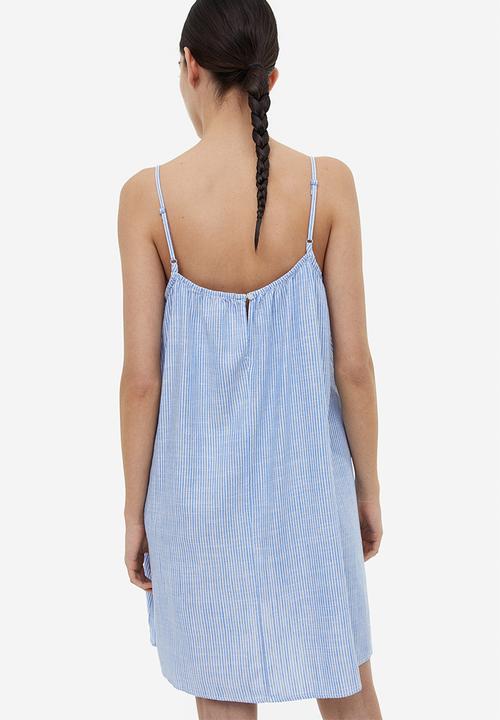 H&M - Sleeveless dress - blue/striped