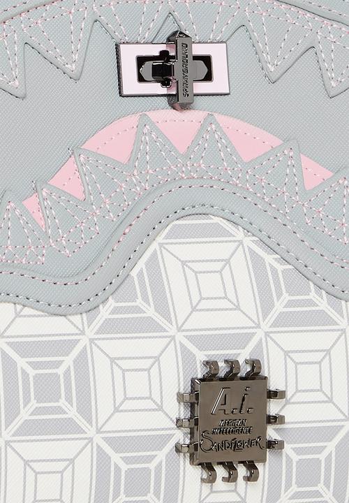 Sprayground - Ai stunna cream shark handbag - grey