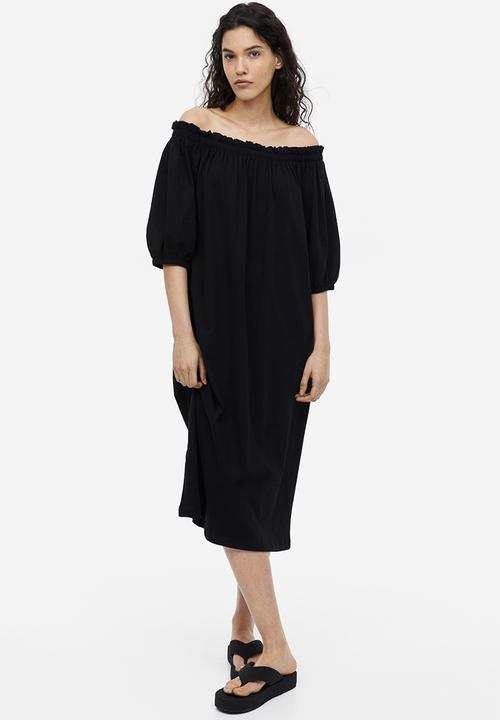 H&M - Off-the-shoulder dress - black
