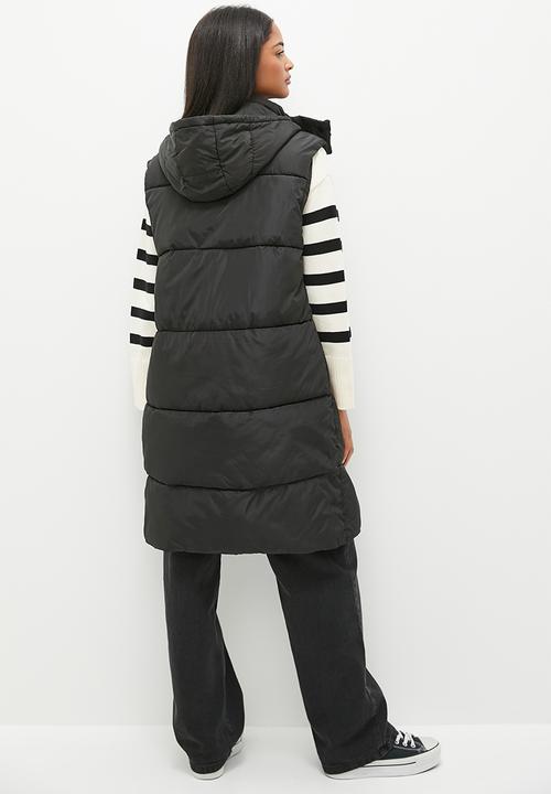 dailyfriday - Longer length gilet - black
