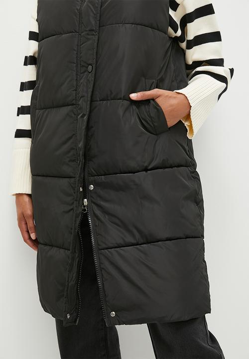 dailyfriday - Longer length gilet - black