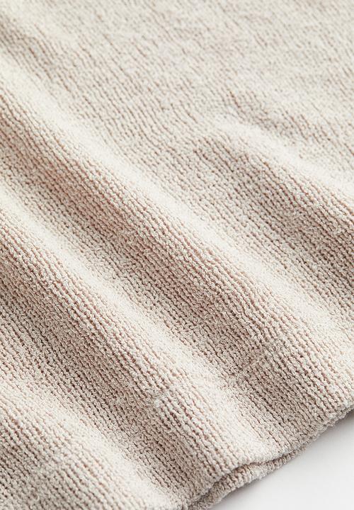 H&M - Collared top - light beige