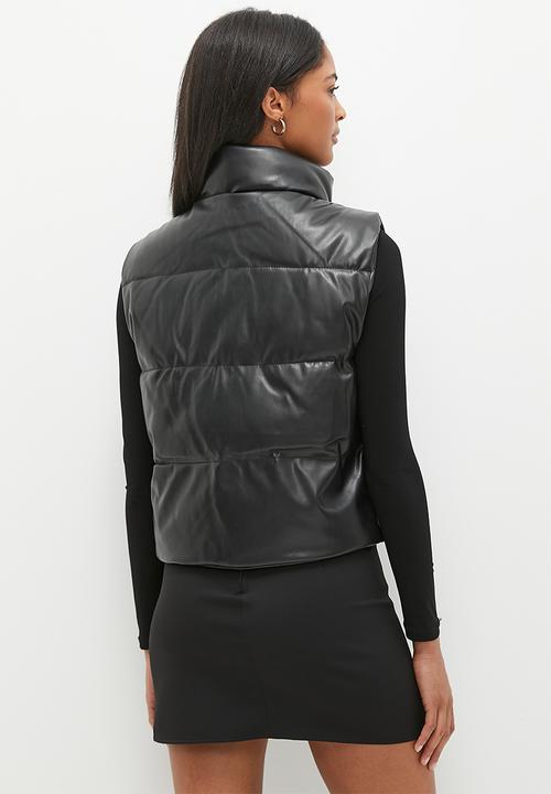 dailyfriday - Sleeveless puffer - black