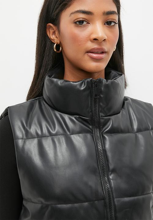 dailyfriday - Sleeveless puffer - black