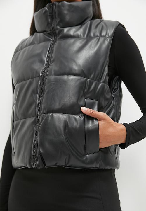 dailyfriday - Sleeveless puffer - black