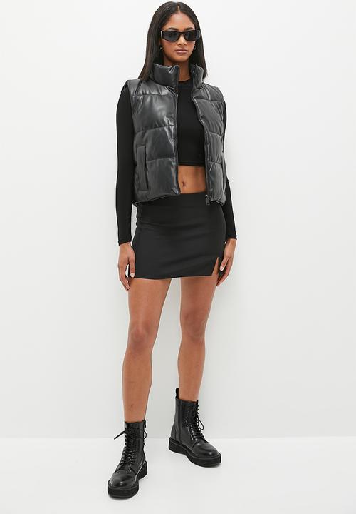 dailyfriday - Sleeveless puffer - black