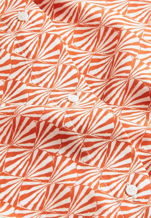H&M - Oversized kaftan dress - orange/patterned