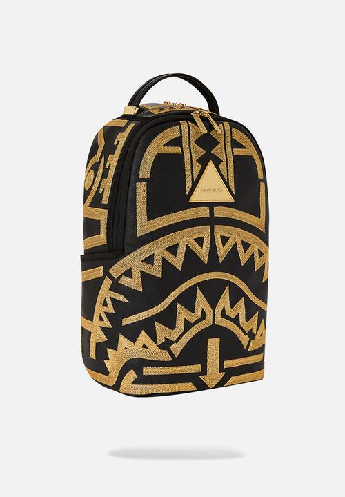 Sprayground - Ai tribal gold stars backpack - black & gold