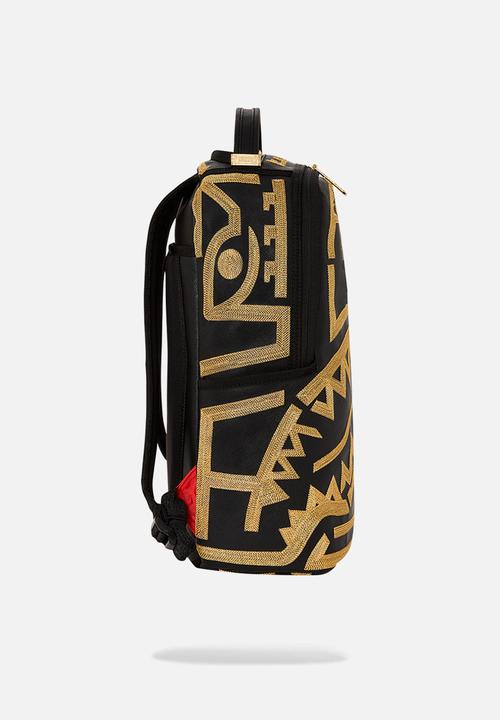 Sprayground - Ai tribal gold stars backpack - black & gold