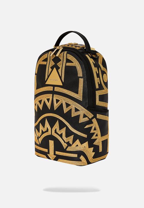 Sprayground - Ai tribal gold stars backpack - black & gold