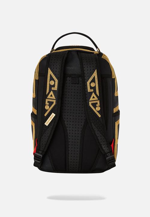 Sprayground - Ai tribal gold stars backpack - black & gold