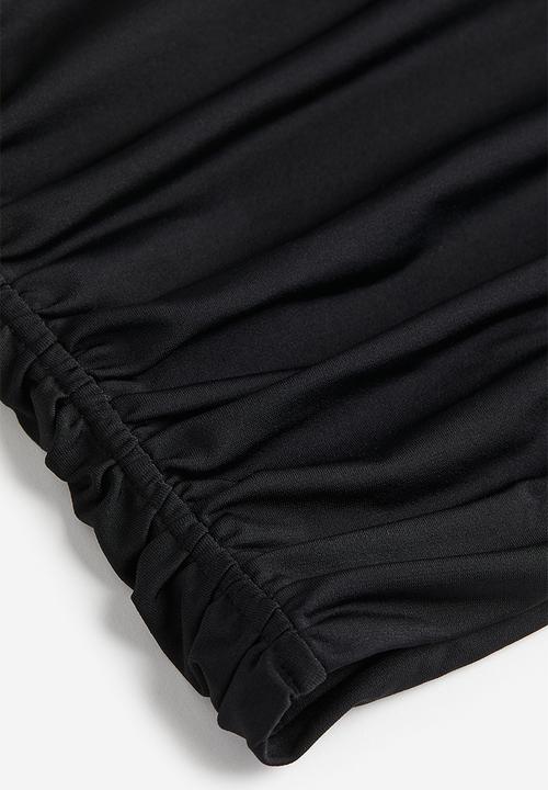 H&M - Draped tube top - black