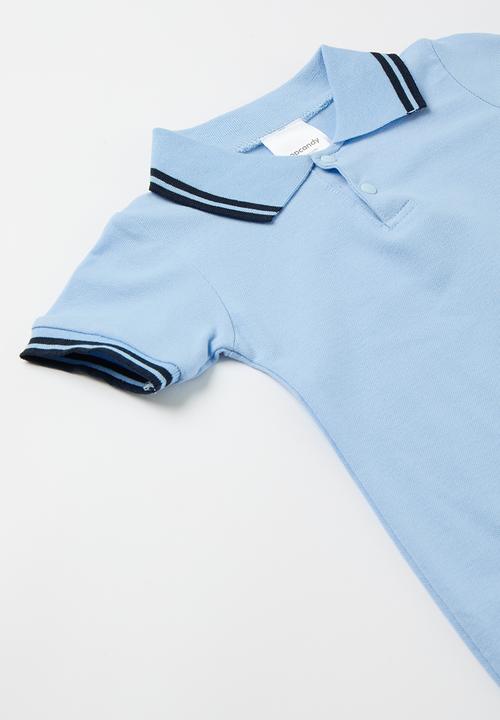 Pop Candy - Collared romper - blue