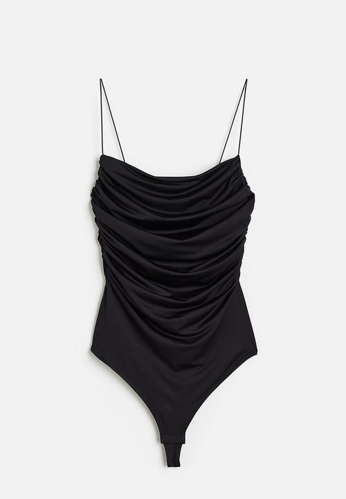 H&M - Draped thong body - black