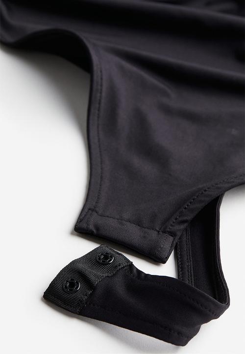 H&M - Draped thong body - black