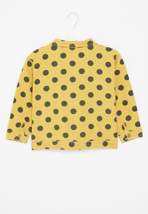 Pop Candy - Polka dot jacket - yellow & black