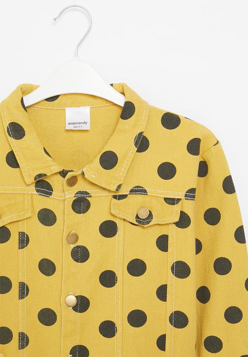 Pop Candy - Polka dot jacket - yellow & black