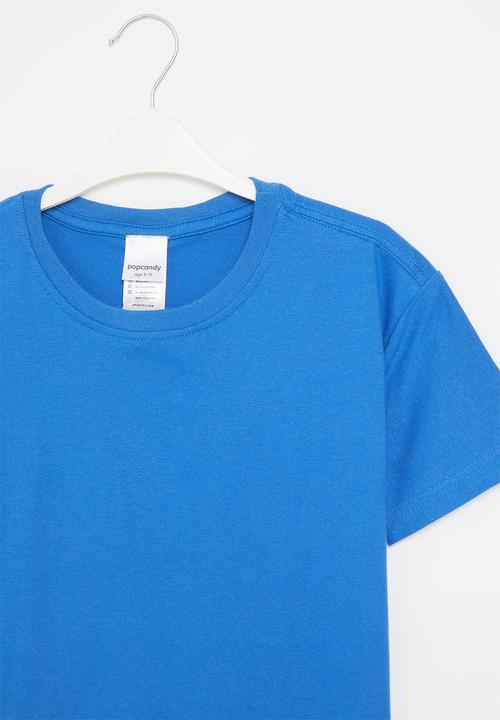 Pop Candy - Basic crew tee - blue