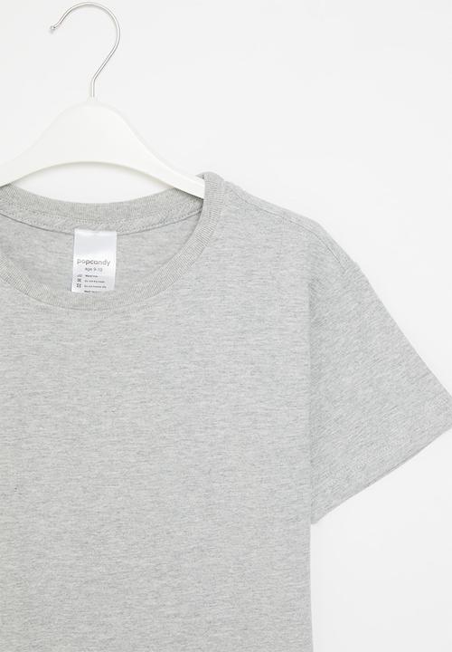 Pop Candy - Basic crew tee - grey