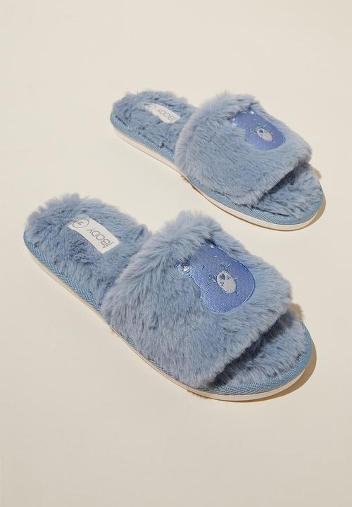 Cotton On - Novelty slide slipper - care bears blue
