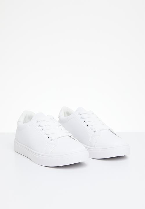 Pop Candy - Lace up sneakers-white