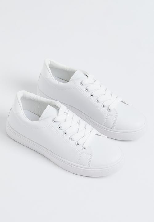 Pop Candy - Lace up sneakers-white